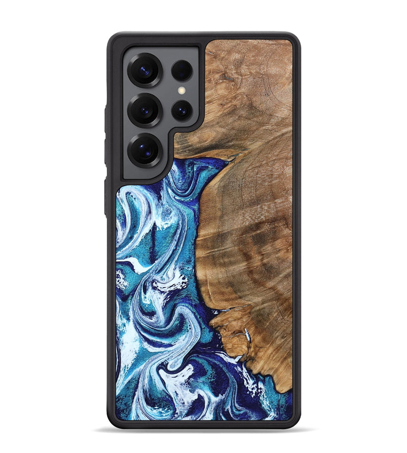 Galaxy S25 Ultra Wood Phone Case - Chrissy (Blue, 801556)