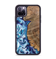 iPhone 11 Pro Max Wood Phone Case - Chrissy (Blue, 801556)