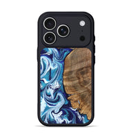 iPhone 17 Pro Wood Phone Case - Chrissy (Blue, 801556)