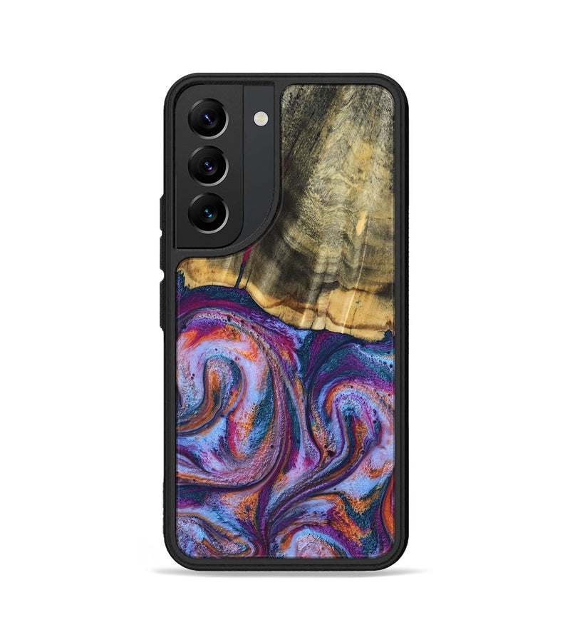 Galaxy S22 Wood Phone Case - Anakin (Blue, 801559)