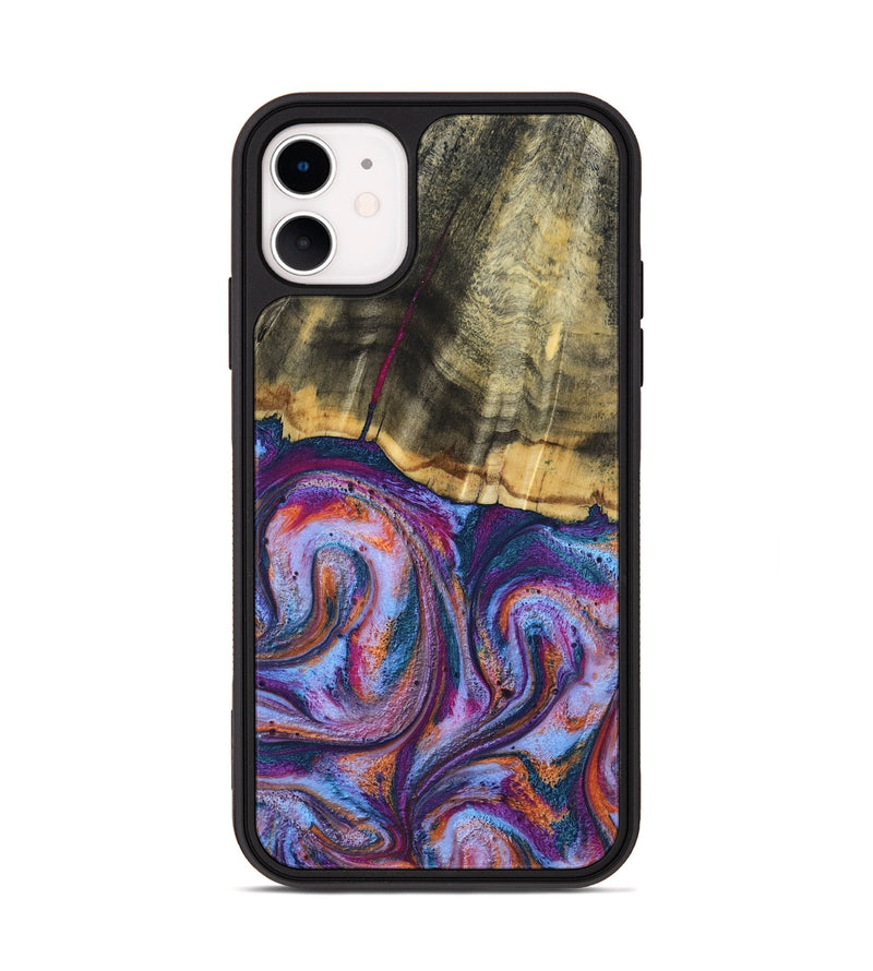 iPhone 11 Wood Phone Case - Anakin (Blue, 801559)
