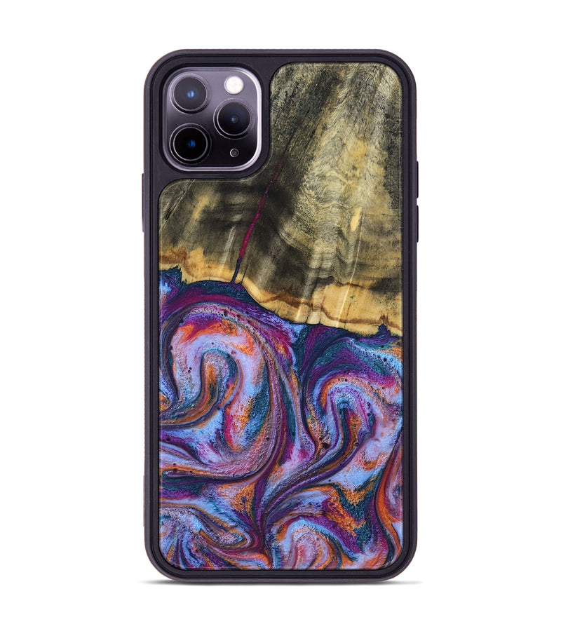 iPhone 11 Pro Max Wood Phone Case - Anakin (Blue, 801559)