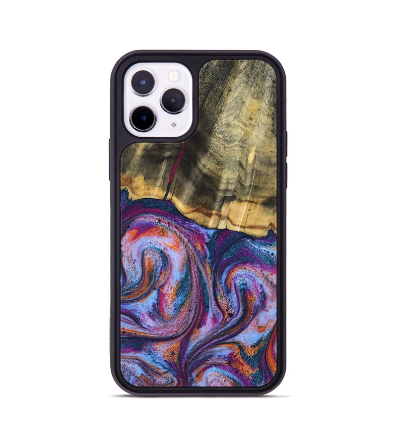 iPhone 11 Pro Wood Phone Case - Anakin (Blue, 801559)