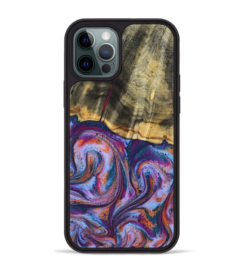 iPhone 12 Pro Max Wood Phone Case - Anakin (Blue, 801559)