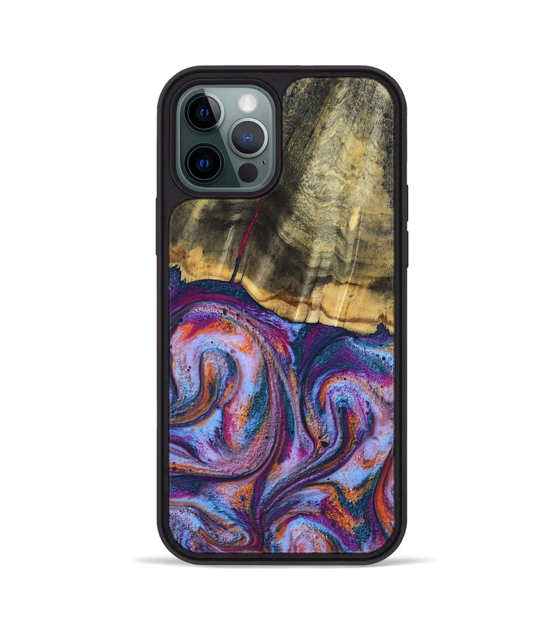 iPhone 12 Pro Wood Phone Case - Anakin (Blue, 801559)