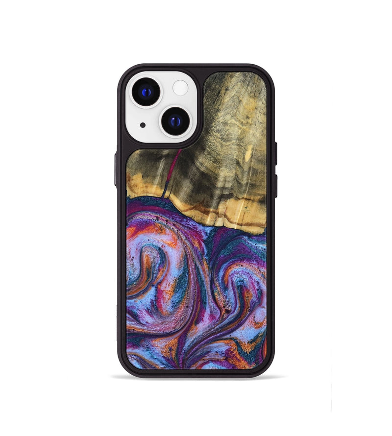 iPhone 13 mini Wood Phone Case - Anakin (Blue, 801559)