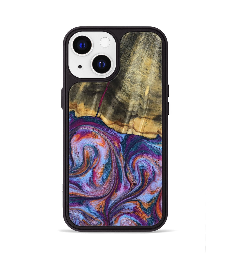 iPhone 13 Wood Phone Case - Anakin (Blue, 801559)