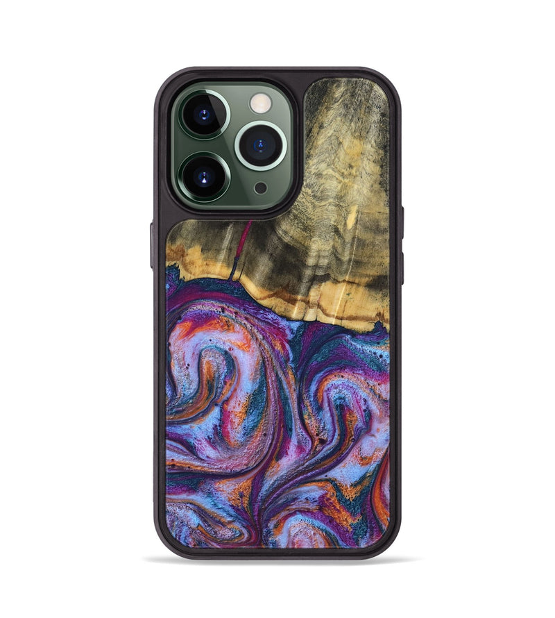 iPhone 13 Pro Wood Phone Case - Anakin (Blue, 801559)