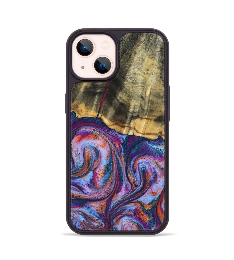 iPhone 14 Wood Phone Case - Anakin (Blue, 801559)