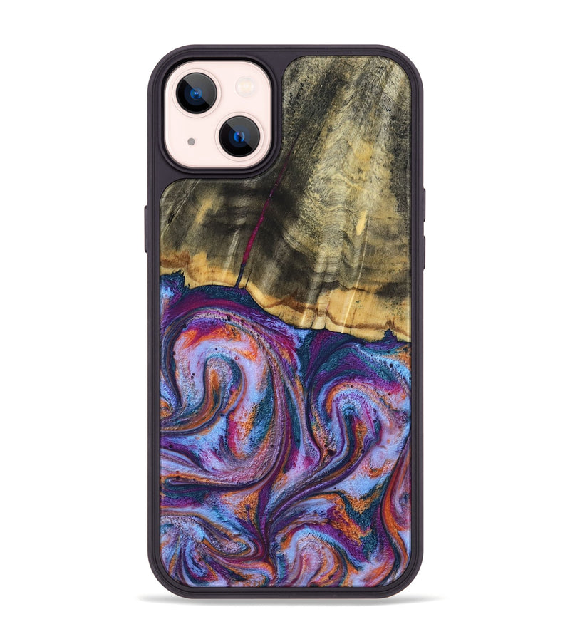 iPhone 14 Plus Wood Phone Case - Anakin (Blue, 801559)