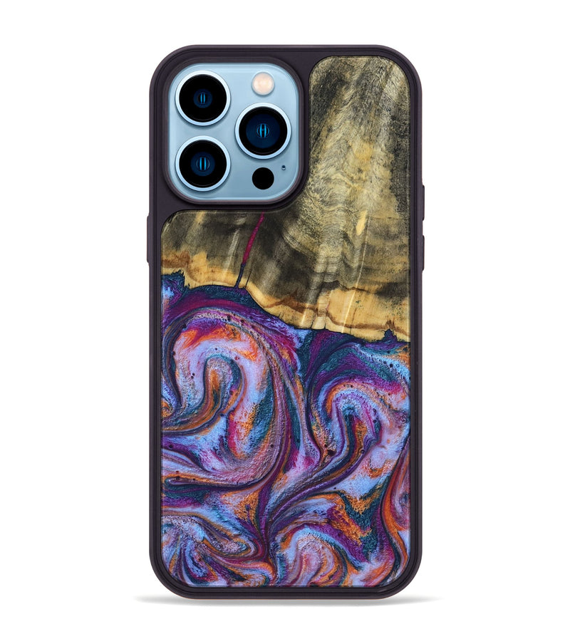 iPhone 14 Pro Max Wood Phone Case - Anakin (Blue, 801559)