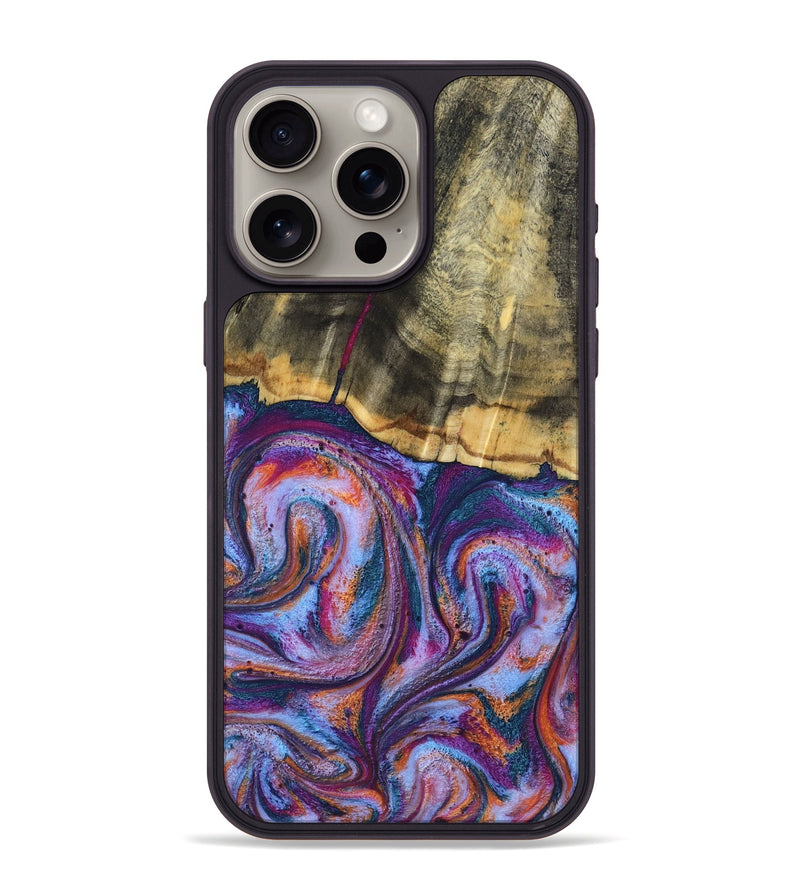 iPhone 15 Pro Max Wood Phone Case - Anakin (Blue, 801559)