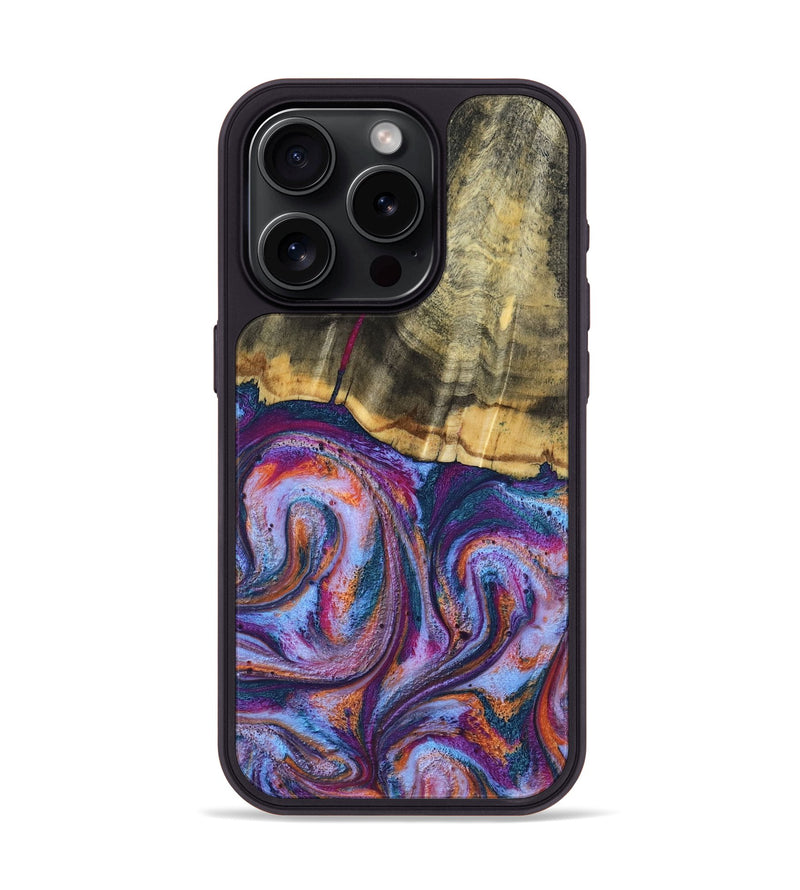 iPhone 15 Pro Wood Phone Case - Anakin (Blue, 801559)