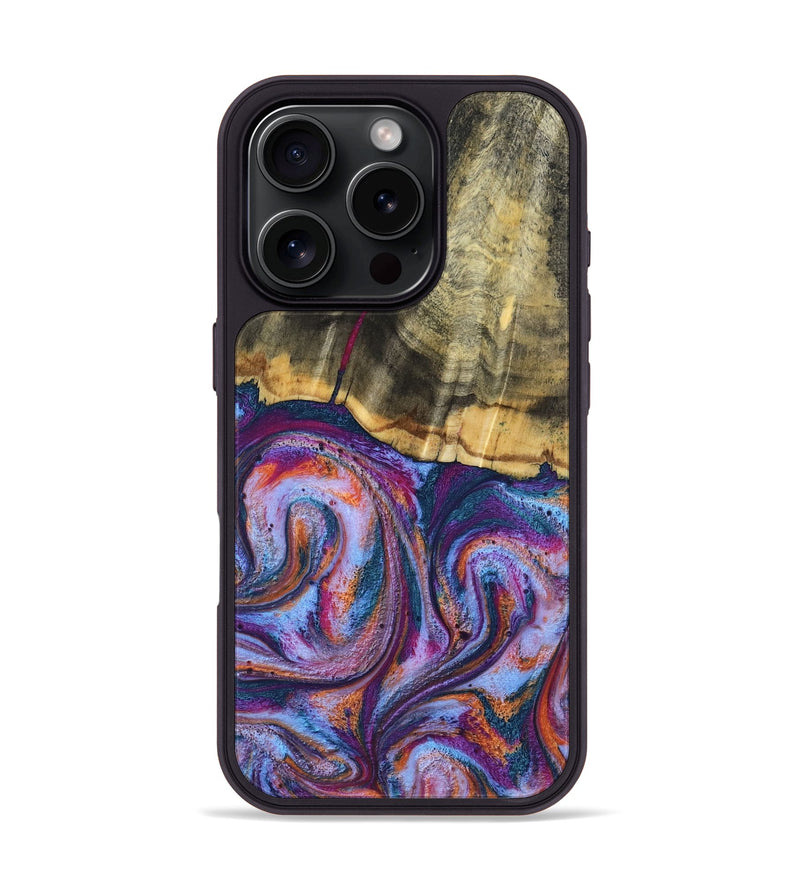 iPhone 16 Pro Wood Phone Case - Anakin (Blue, 801559)