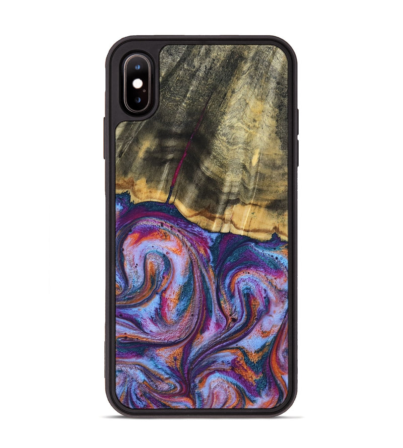 iPhone Xs Max Wood Phone Case - Anakin (Blue, 801559)