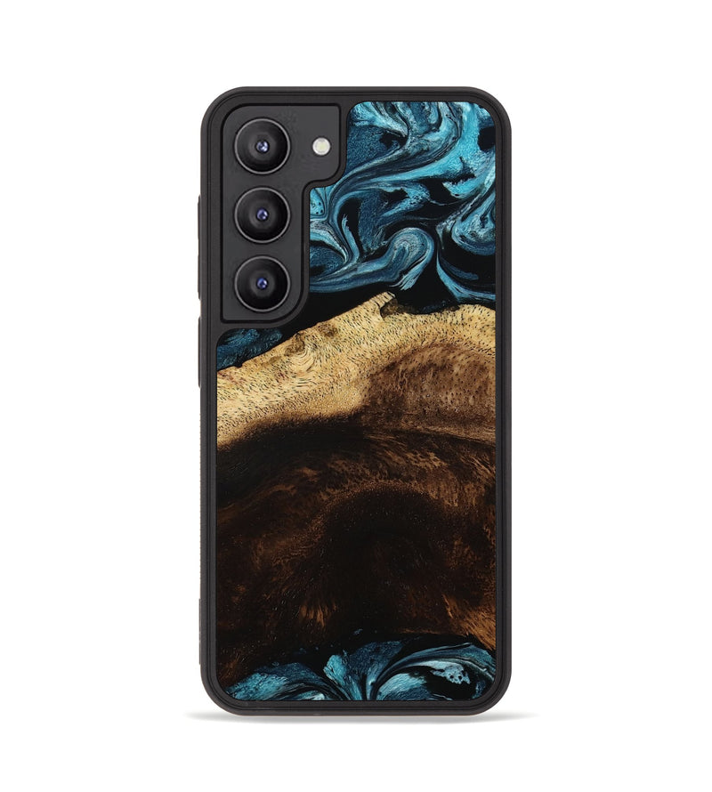 Galaxy S23 Wood Phone Case - Elliot (Blue, 801560)