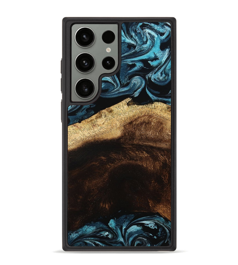 Galaxy S23 Ultra Wood Phone Case - Elliot (Blue, 801560)