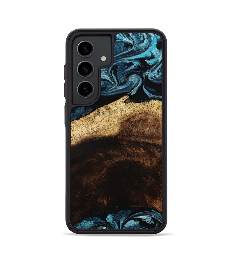 Galaxy S24 Wood Phone Case - Elliot (Blue, 801560)