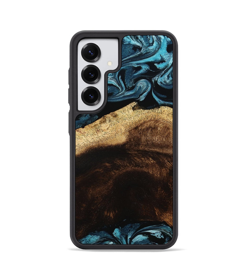 Galaxy S25 Wood Phone Case - Elliot (Blue, 801560)