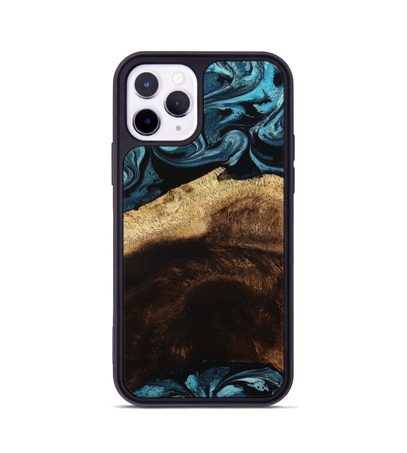 iPhone 11 Pro Wood Phone Case - Elliot (Blue, 801560)