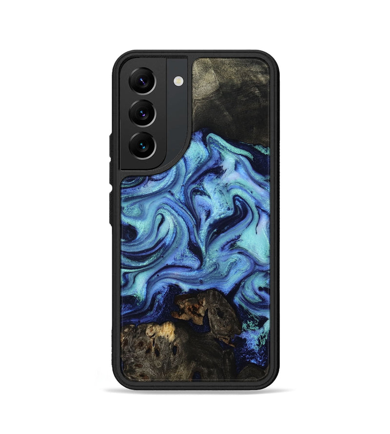 Galaxy S22 Wood Phone Case - Caspian (Blue, 801562)
