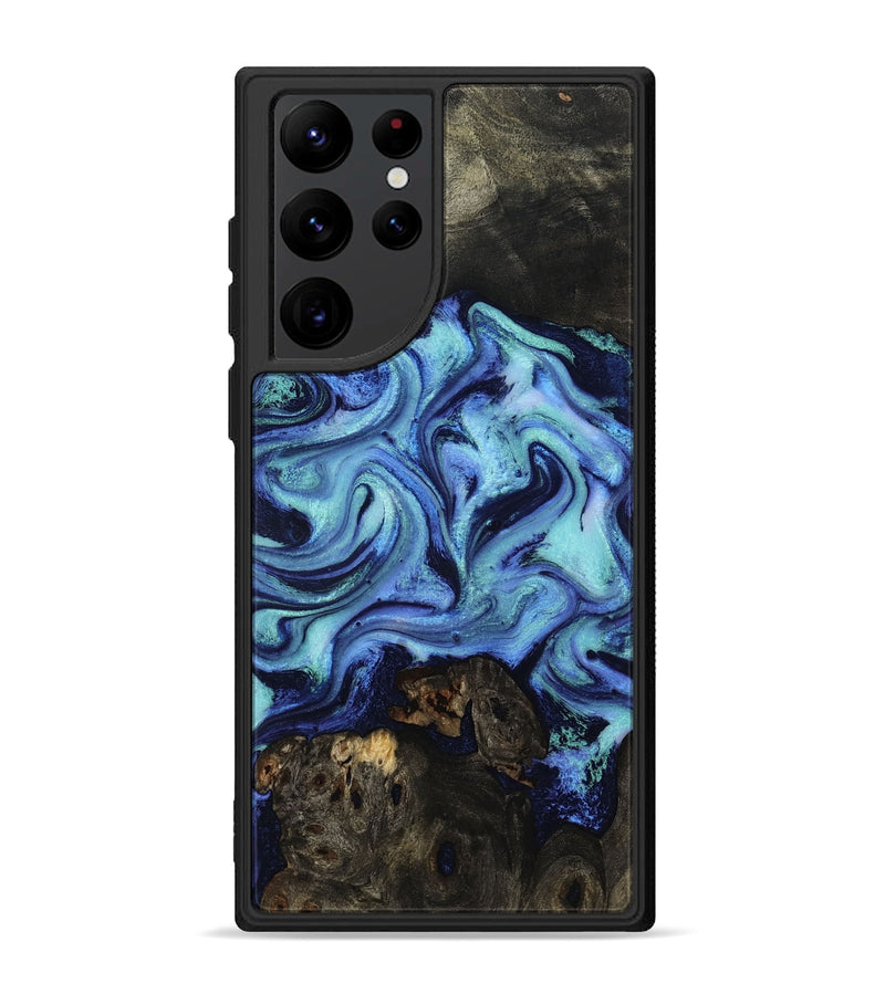 Galaxy S22 Ultra Wood Phone Case - Caspian (Blue, 801562)
