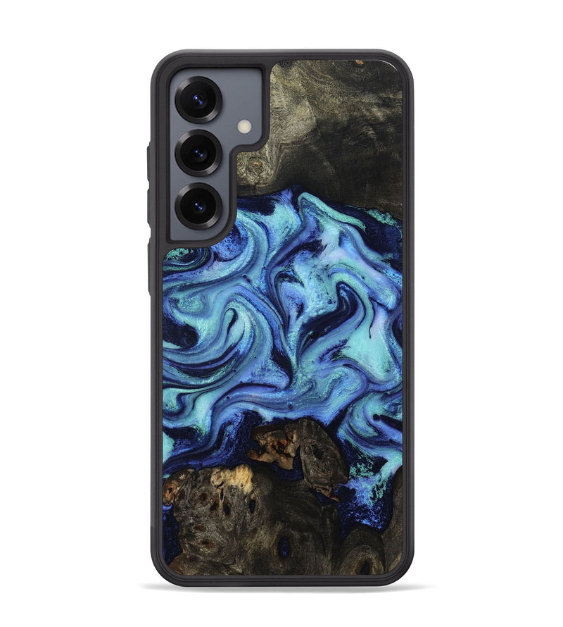Galaxy S25 Plus Wood Phone Case - Caspian (Blue, 801562)