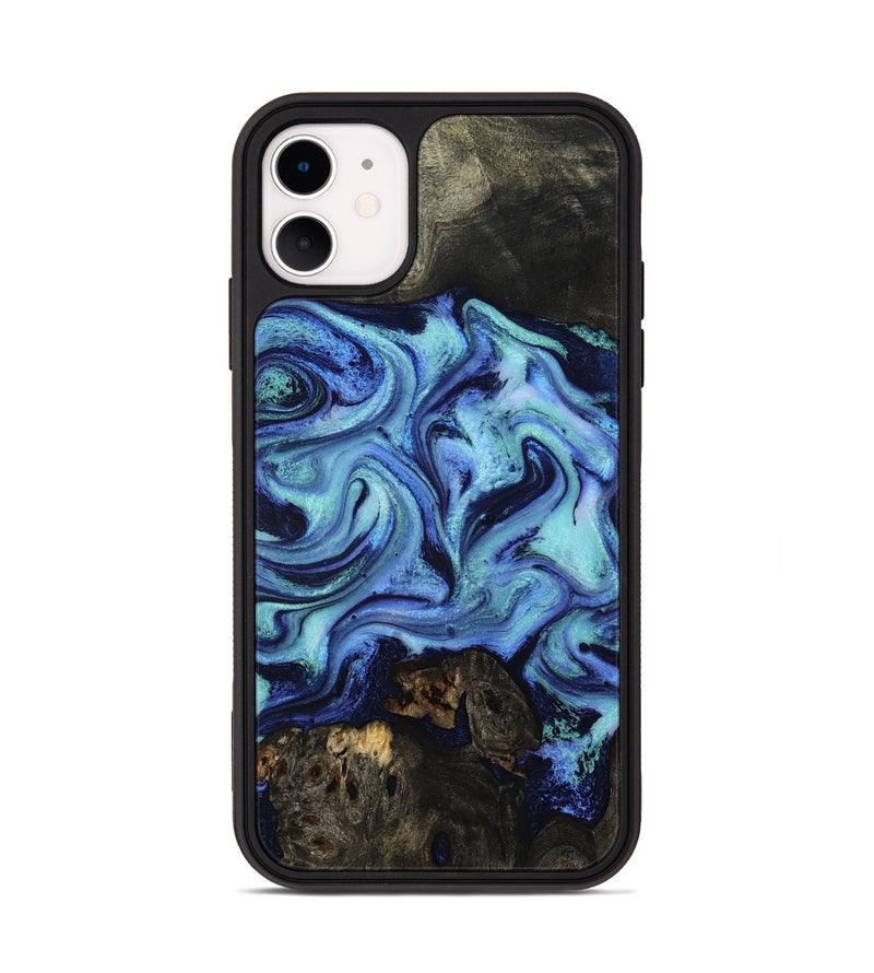iPhone 11 Wood Phone Case - Caspian (Blue, 801562)