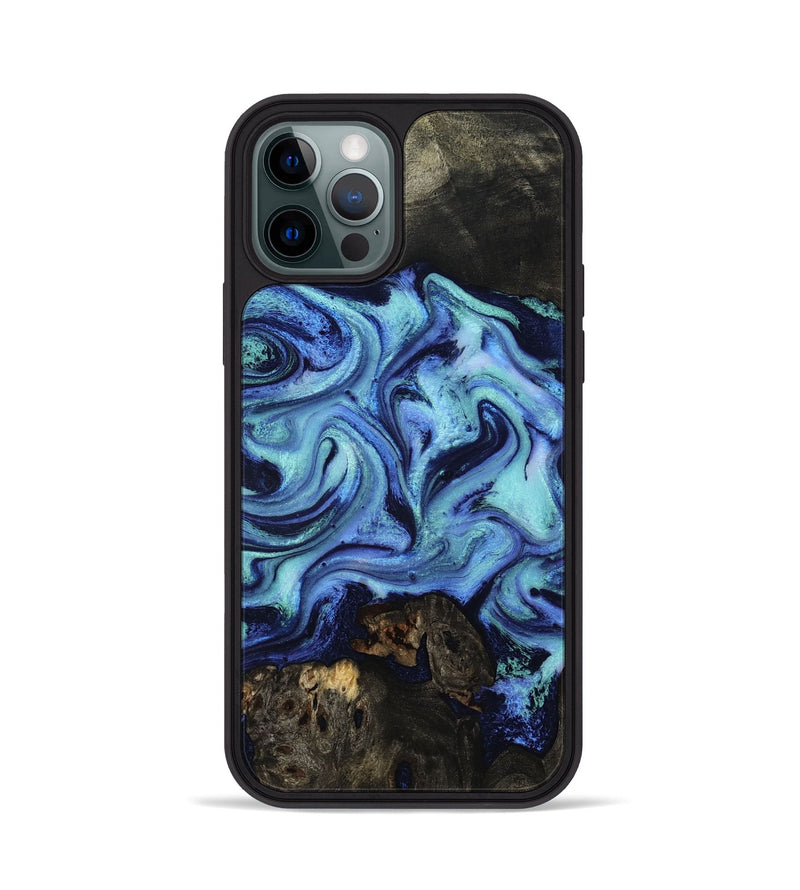 iPhone 12 Pro Wood Phone Case - Caspian (Blue, 801562)