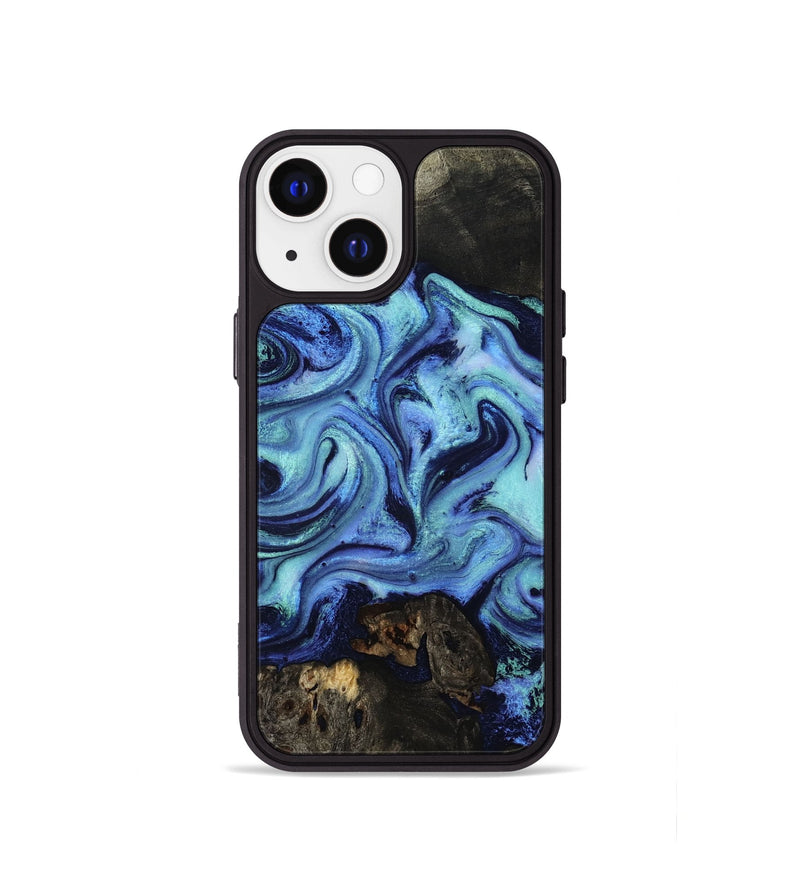 iPhone 13 mini Wood Phone Case - Caspian (Blue, 801562)