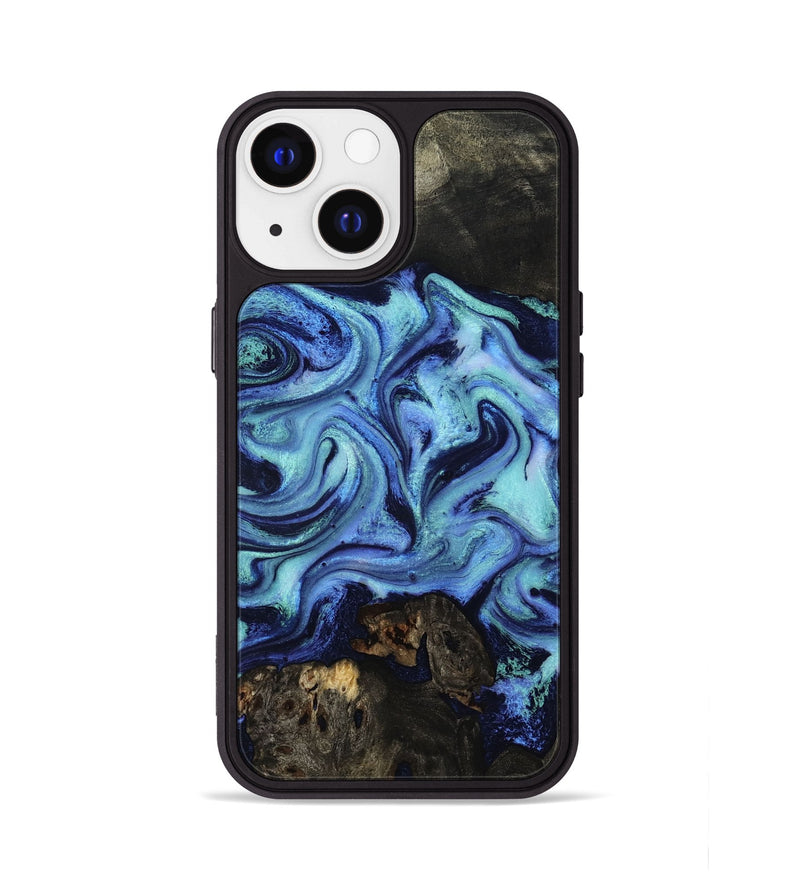 iPhone 13 Wood Phone Case - Caspian (Blue, 801562)