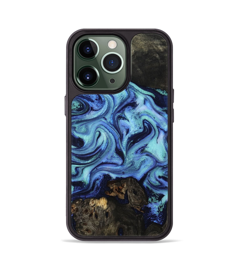 iPhone 13 Pro Wood Phone Case - Caspian (Blue, 801562)