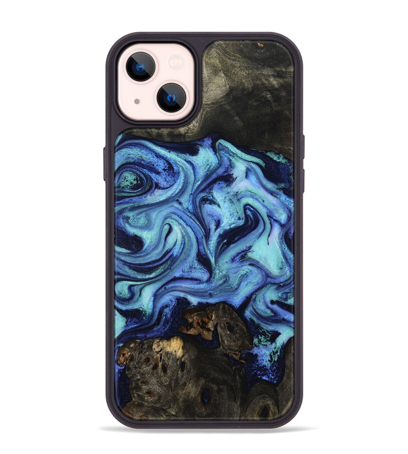 iPhone 14 Plus Wood Phone Case - Caspian (Blue, 801562)
