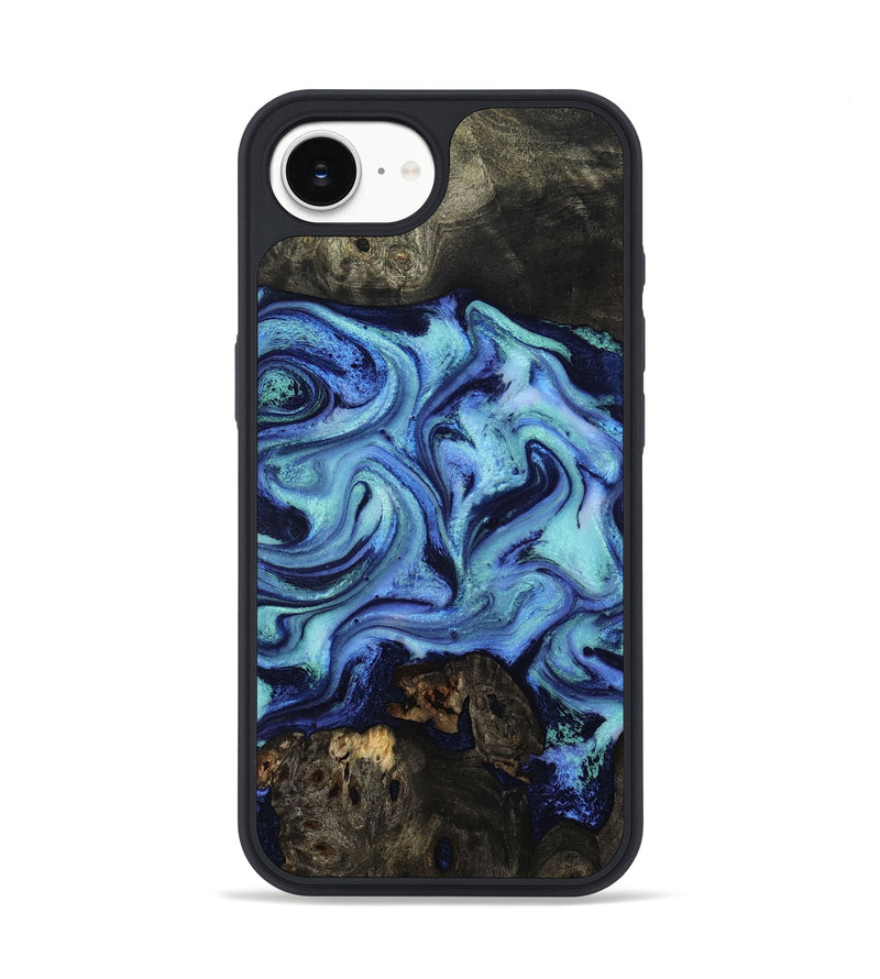 iPhone 16e Wood Phone Case - Caspian (Blue, 801562)