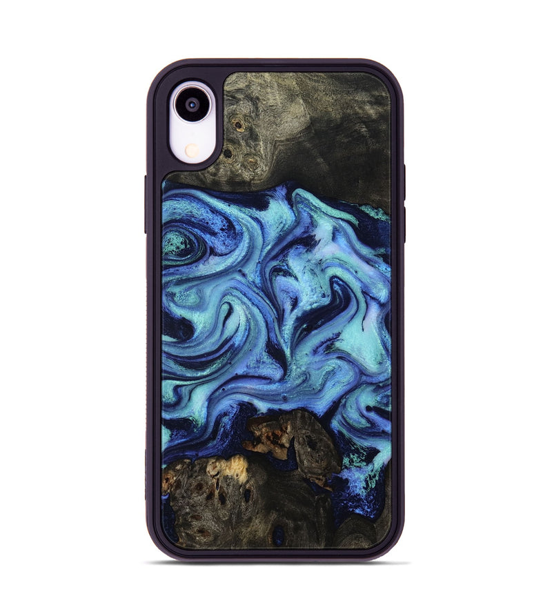 iPhone Xr Wood Phone Case - Caspian (Blue, 801562)