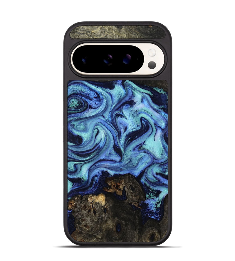 Pixel 9 Pro Wood Phone Case - Caspian (Blue, 801562)