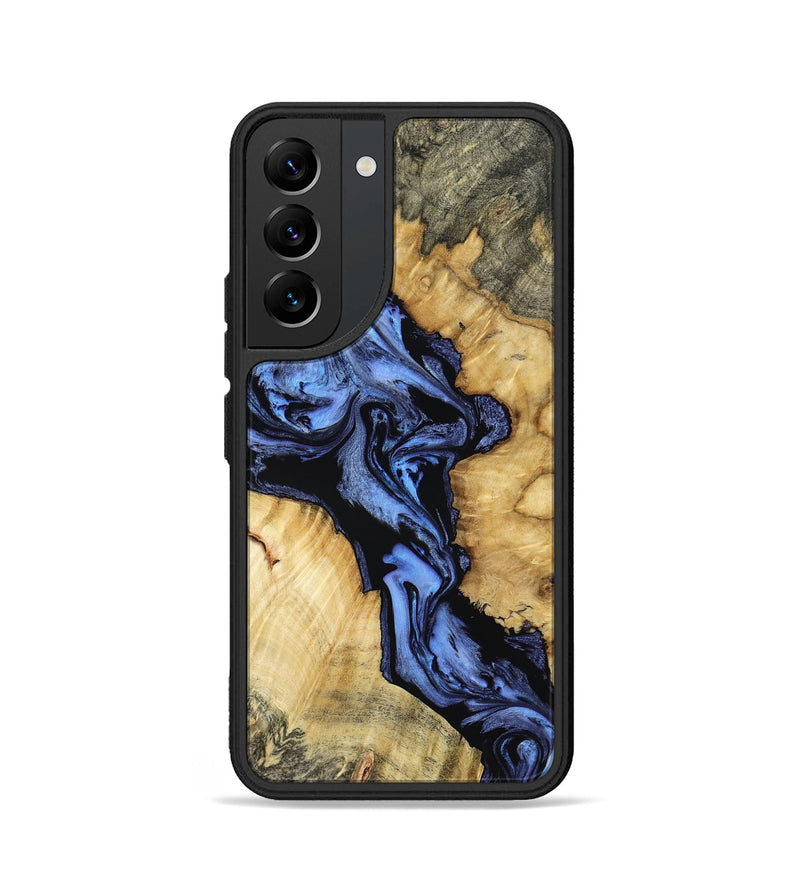 Galaxy S22 Wood Phone Case - Alonso (Blue, 801564)