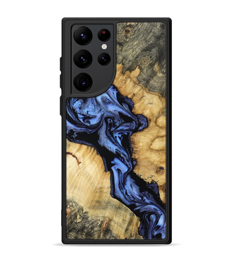 Galaxy S22 Ultra Wood Phone Case - Alonso (Blue, 801564)