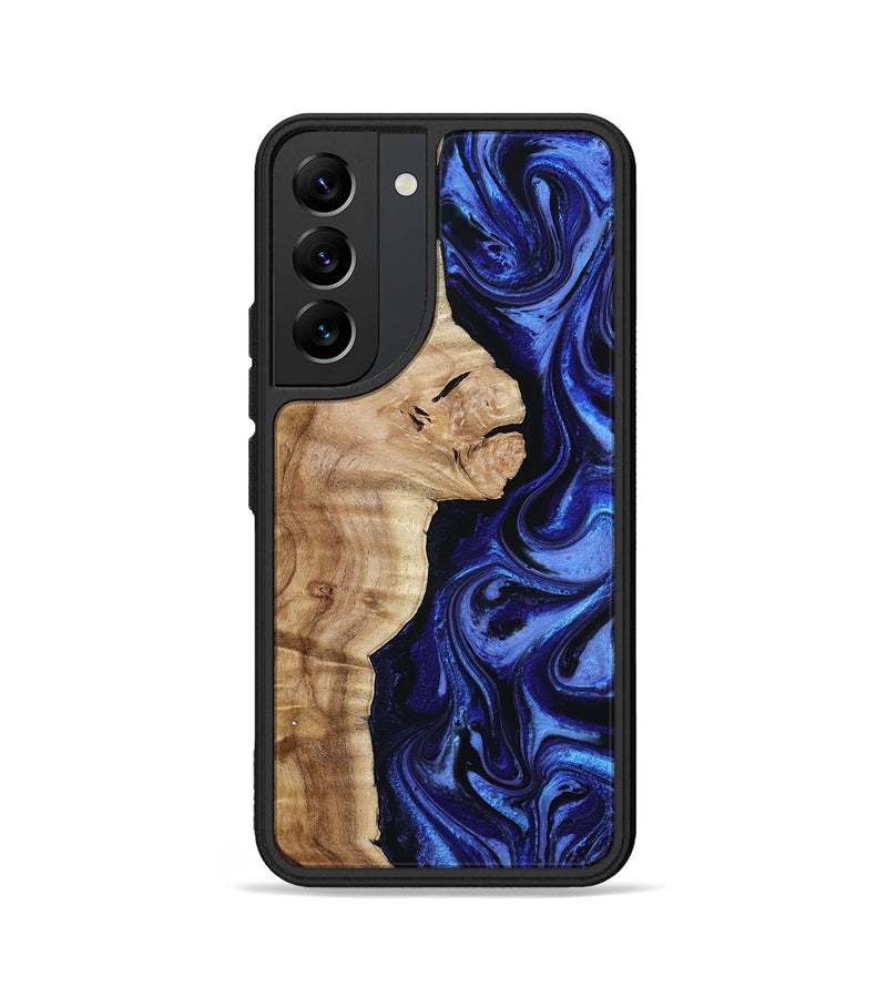 Galaxy S22 Wood Phone Case - Maurice (Blue, 801565)