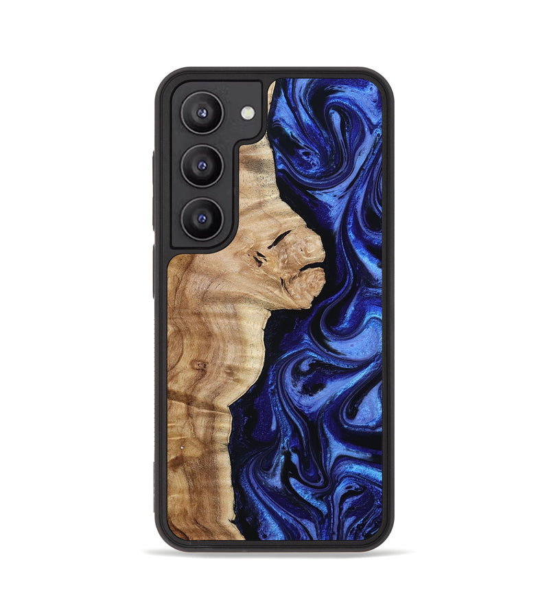 Galaxy S23 Wood Phone Case - Maurice (Blue, 801565)