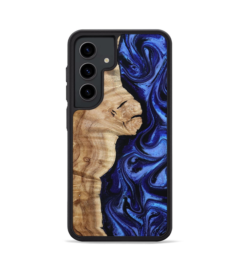 Galaxy S24 Wood Phone Case - Maurice (Blue, 801565)