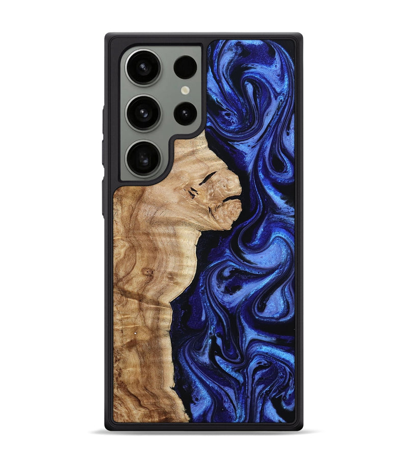 Galaxy S24 Ultra Wood Phone Case - Maurice (Blue, 801565)