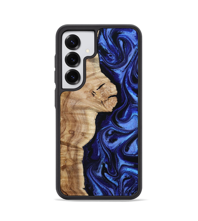 Galaxy S25 Wood Phone Case - Maurice (Blue, 801565)