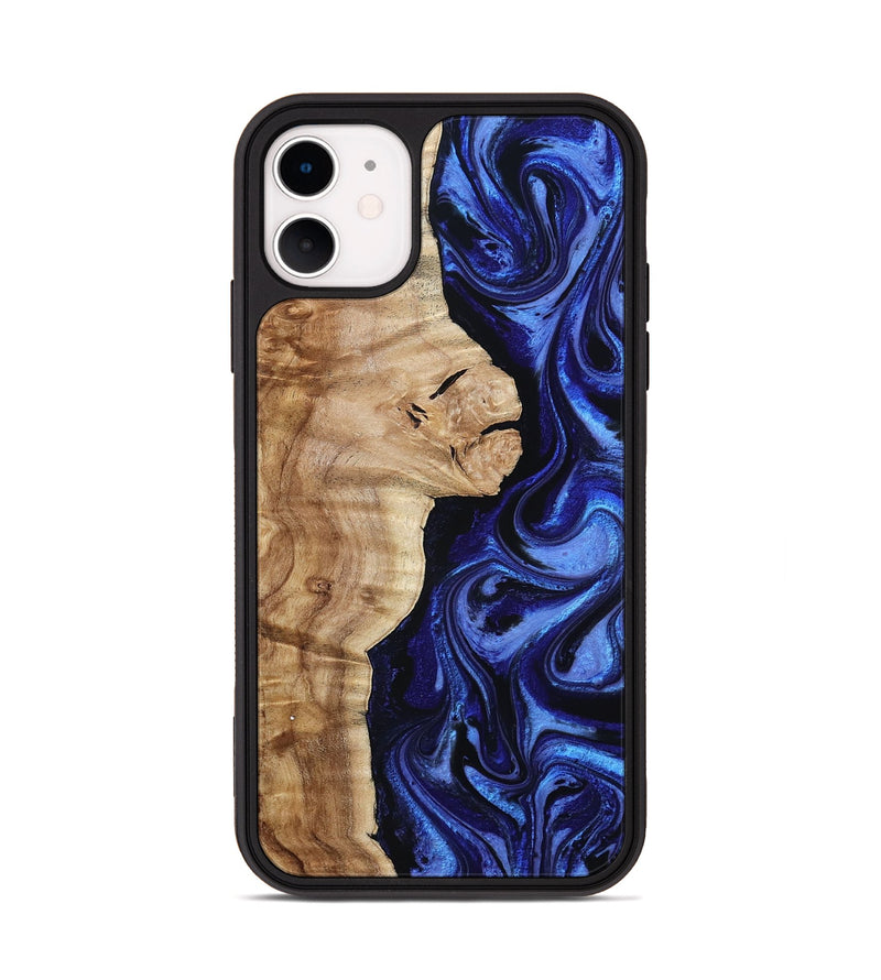 iPhone 11 Wood Phone Case - Maurice (Blue, 801565)
