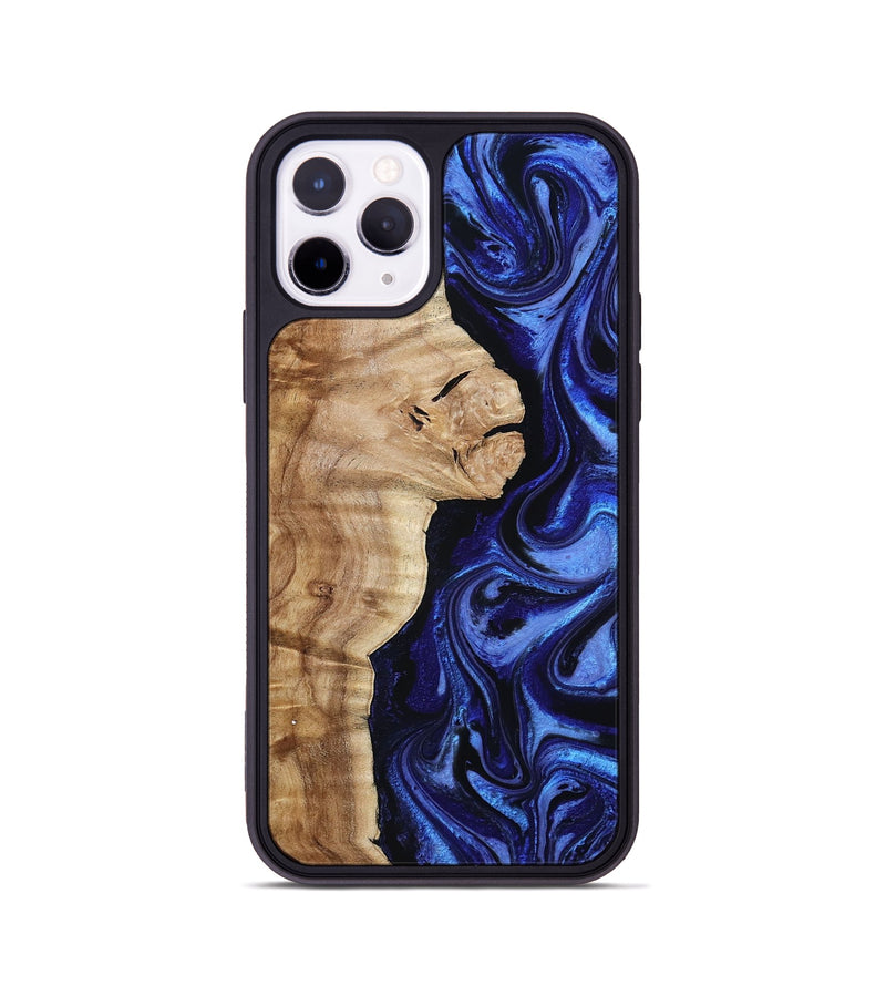 iPhone 11 Pro Wood Phone Case - Maurice (Blue, 801565)
