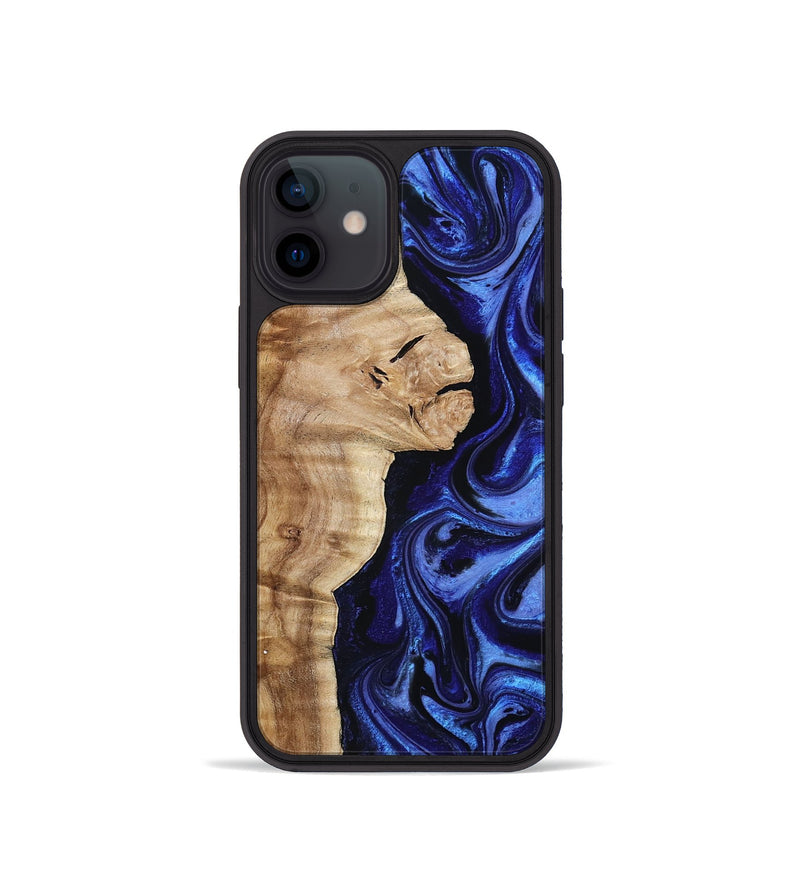 iPhone 12 mini Wood Phone Case - Maurice (Blue, 801565)