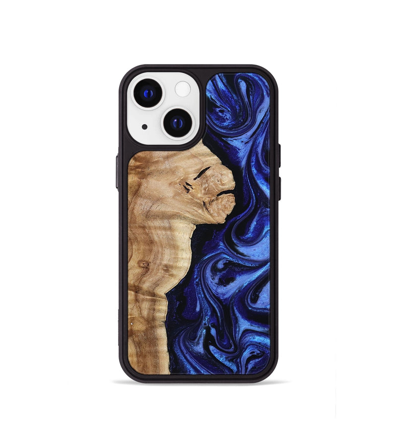 iPhone 13 mini Wood Phone Case - Maurice (Blue, 801565)
