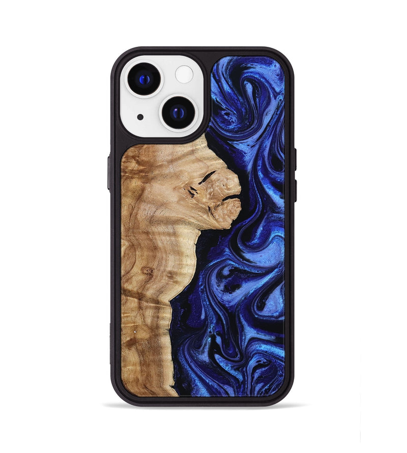 iPhone 13 Wood Phone Case - Maurice (Blue, 801565)