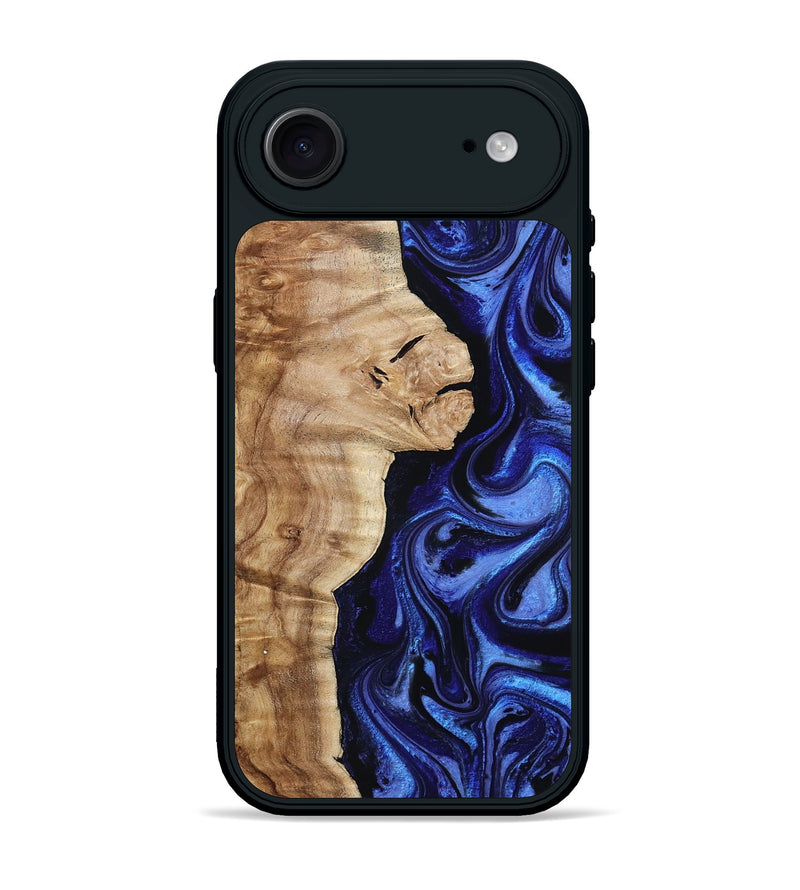 iPhone 17 Air Wood Phone Case - Maurice (Blue, 801565)