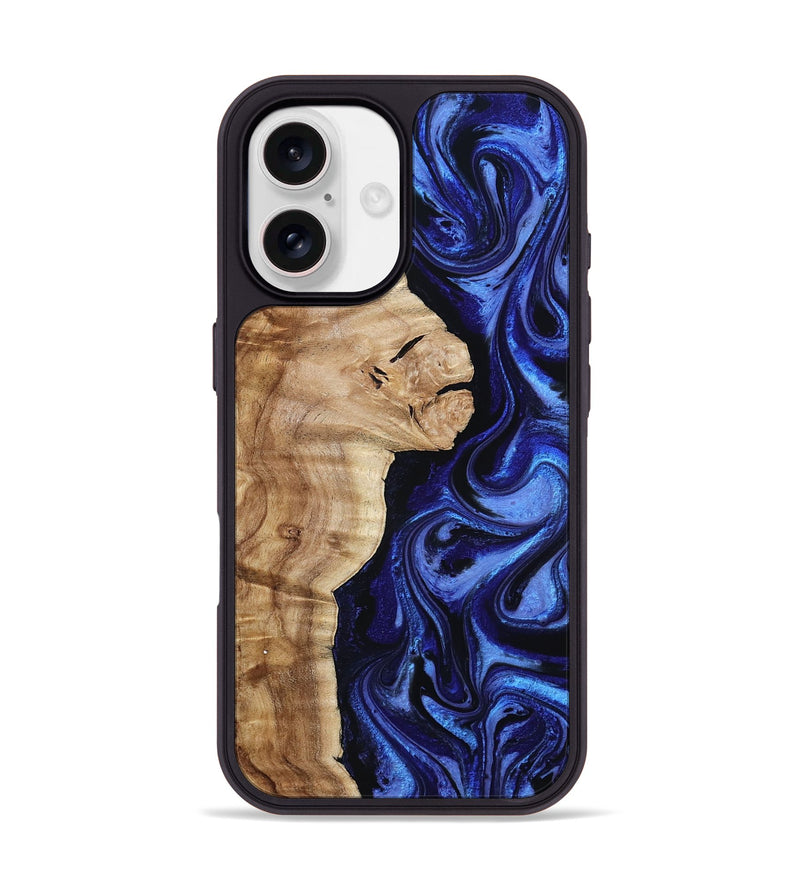 iPhone 17 Wood Phone Case - Maurice (Blue, 801565)
